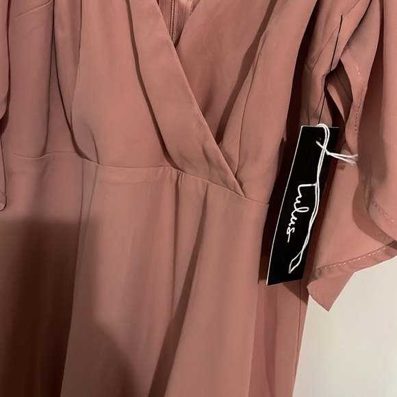 Beautiful dress with straps and cold shoulder. Frilly and cute. NWT - Picture 2 of 2